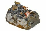 Vanadinite Crystals on Goethite - Mibladen, Morocco #133882-1